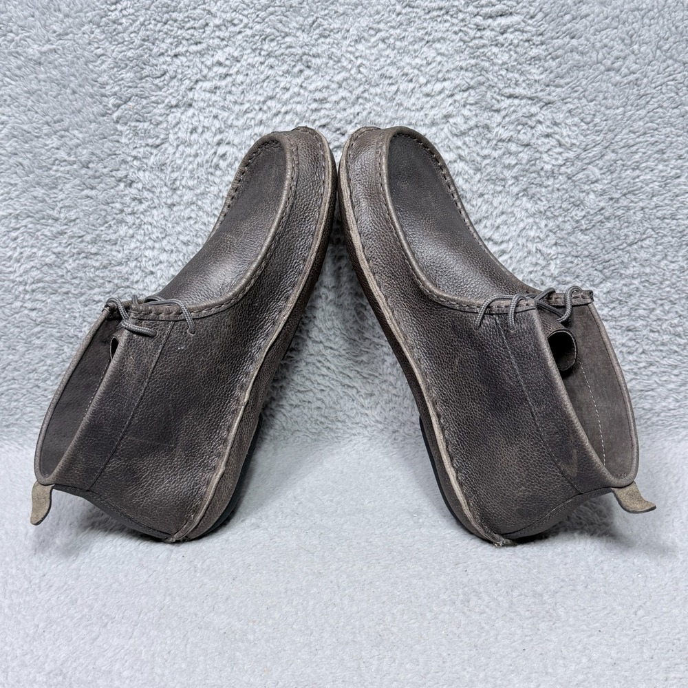 Tamarindo Jetty Mens Size 12 Chukka Boots Gray Taupe Leather - Picture 6 of 9